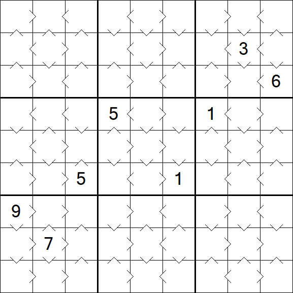 Greater Than Sudoku - Easy