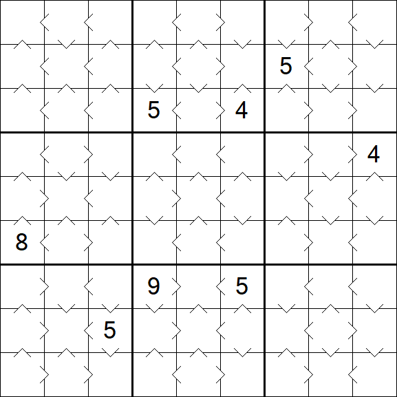 Greater Than Sudoku - Einfach