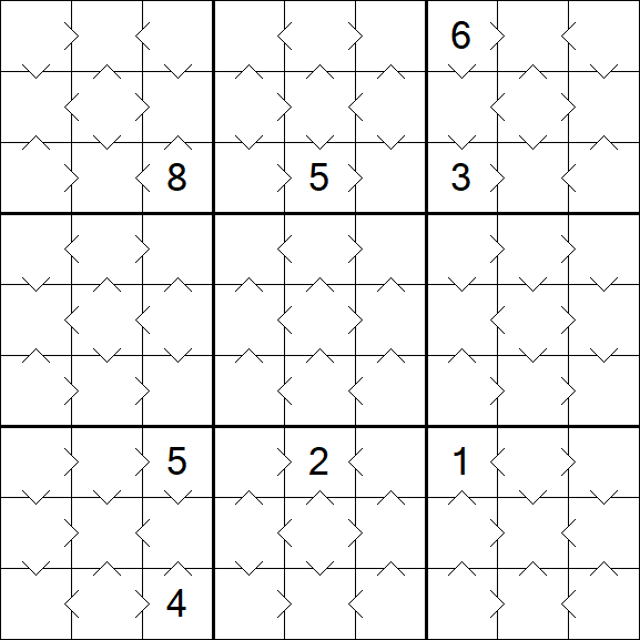 Greater Than Sudoku - Einfach