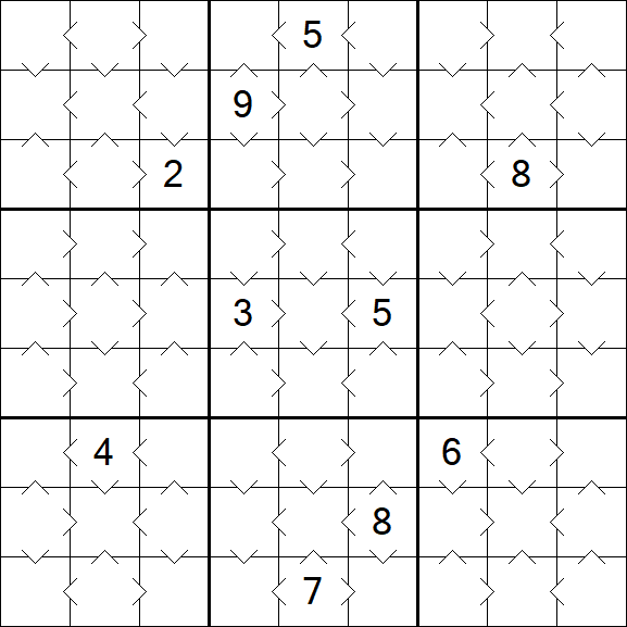 Greater Than Sudoku - Easy
