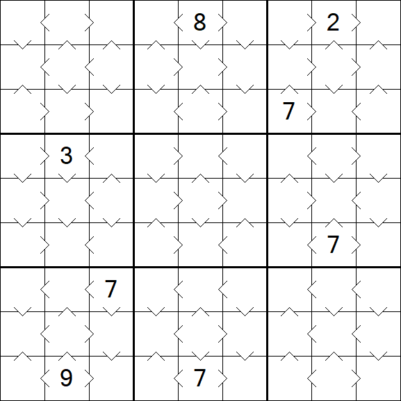 Greater Than Sudoku - Easy