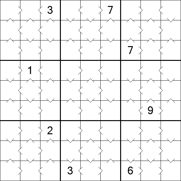 Greater Than Sudoku - Easy