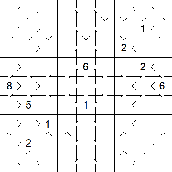 Greater Than Sudoku - Easy