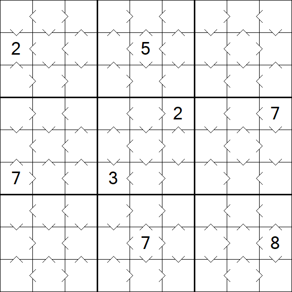 Greater Than Sudoku - Fácil