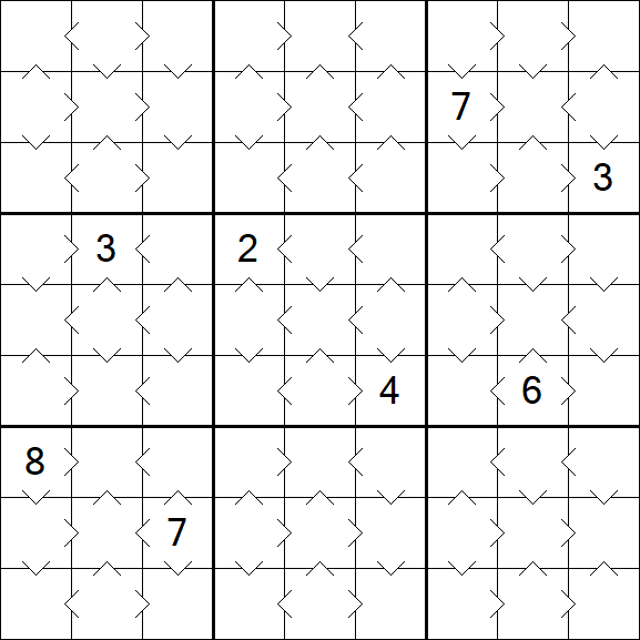 Greater Than Sudoku - Fácil