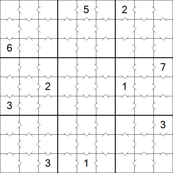 Greater Than Sudoku - Fácil