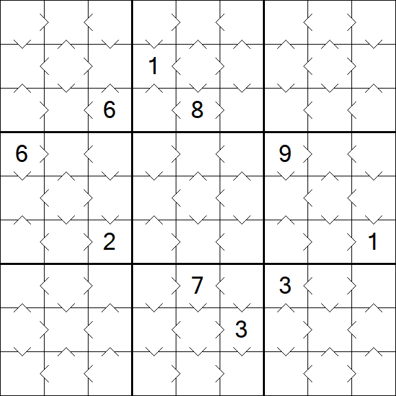 Greater Than Sudoku - Easy