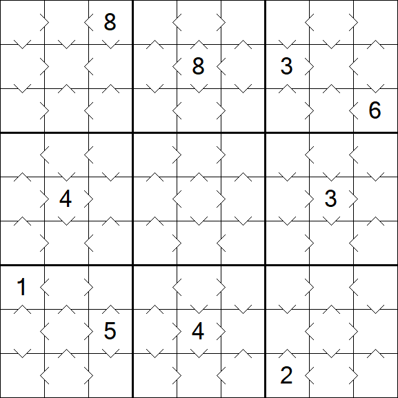 Greater Than Sudoku - Einfach