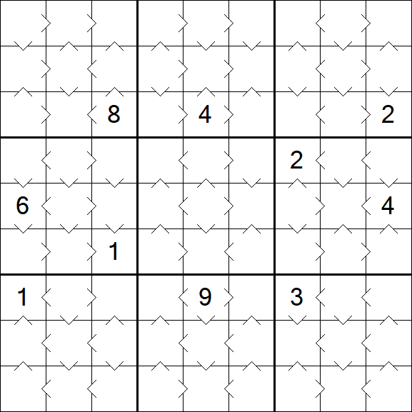 Greater Than Sudoku - Simple