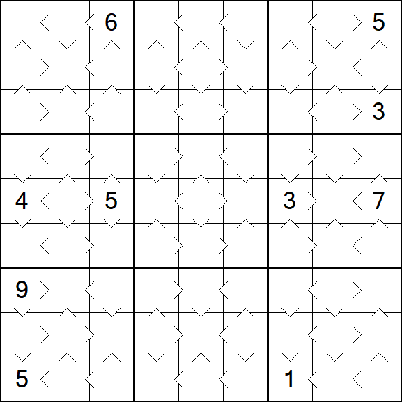 Greater Than Sudoku - Simple
