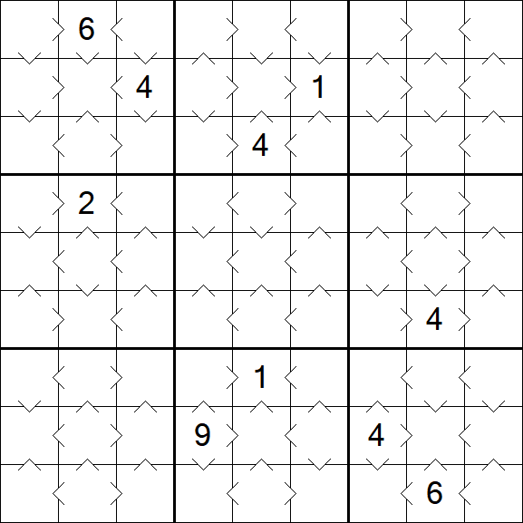 Greater Than Sudoku - Simple