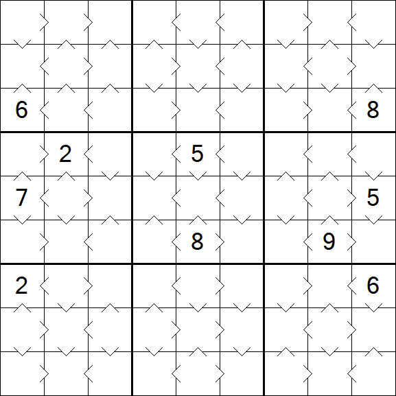 Greater Than Sudoku - Simple