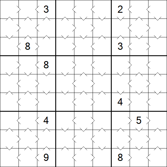 Greater Than Sudoku - Simple