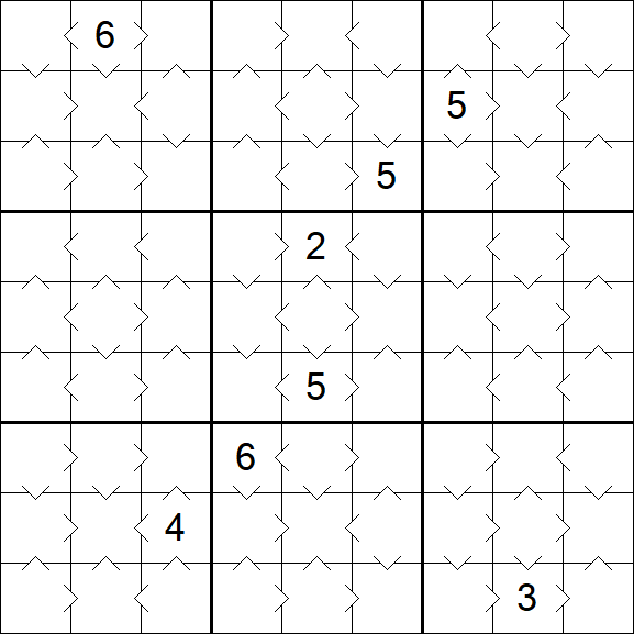 Greater Than Sudoku - Simple