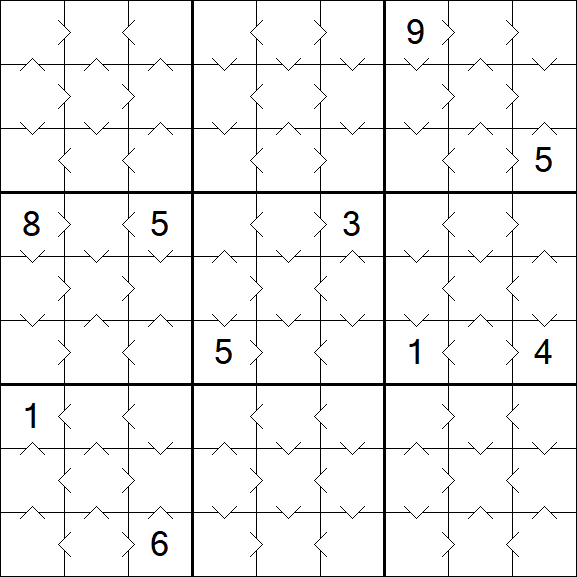 Greater Than Sudoku - Simple