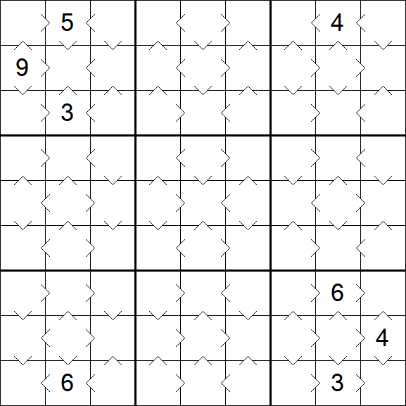 Greater Than Sudoku - Simple