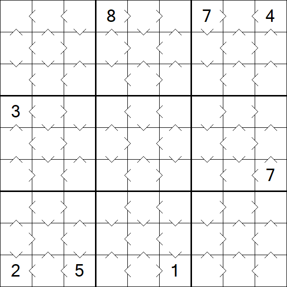 Greater Than Sudoku - Easy