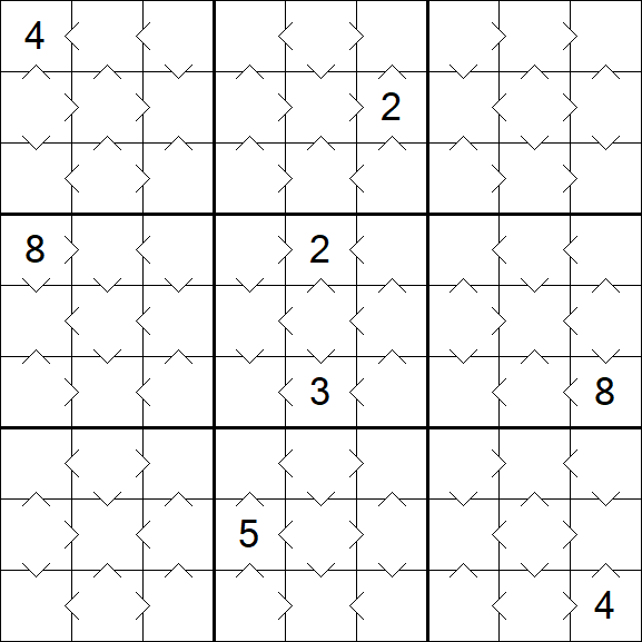 Greater Than Sudoku - Simple