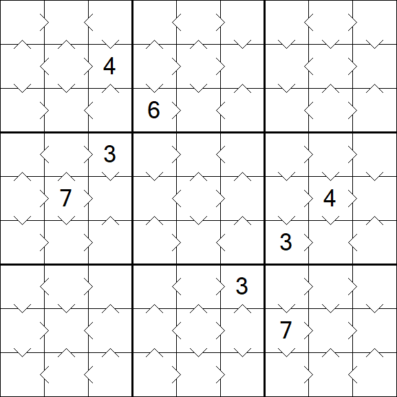 Greater Than Sudoku - Simple