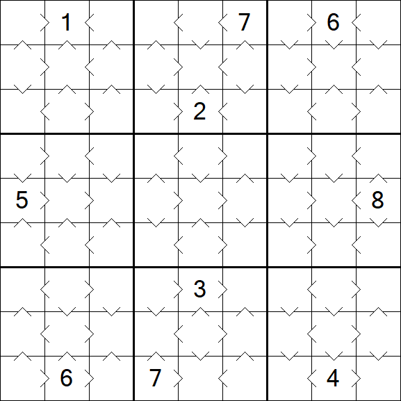 Greater Than Sudoku - Simple
