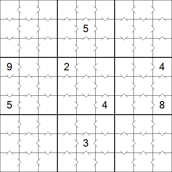Greater Than Sudoku - Simple