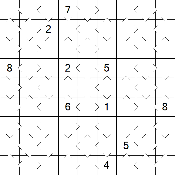 Greater Than Sudoku - Simple