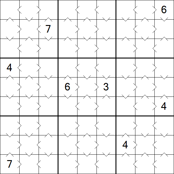 Greater Than Sudoku - Simple