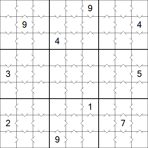 Greater Than Sudoku - Simple