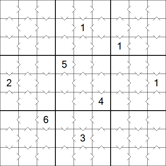 Greater Than Sudoku - Simple