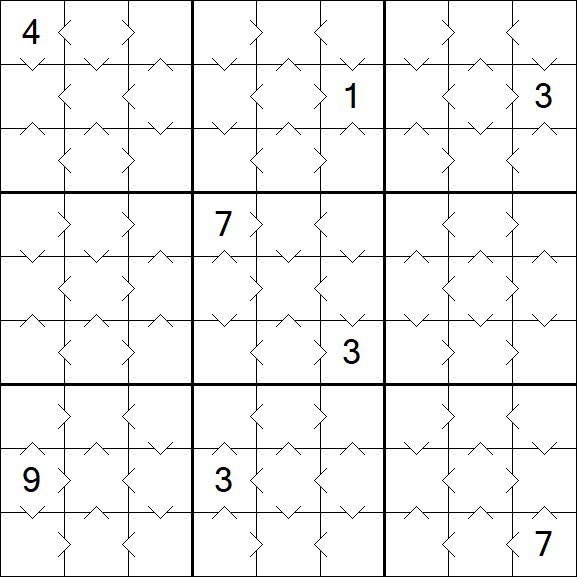 Greater Than Sudoku - Einfach