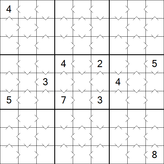 Greater Than Sudoku - Einfach