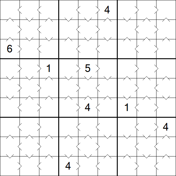 Greater Than Sudoku - Einfach