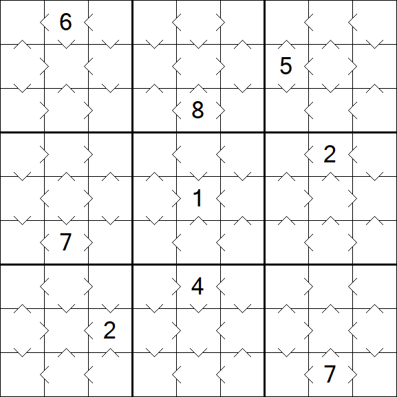 Greater Than Sudoku - Fácil