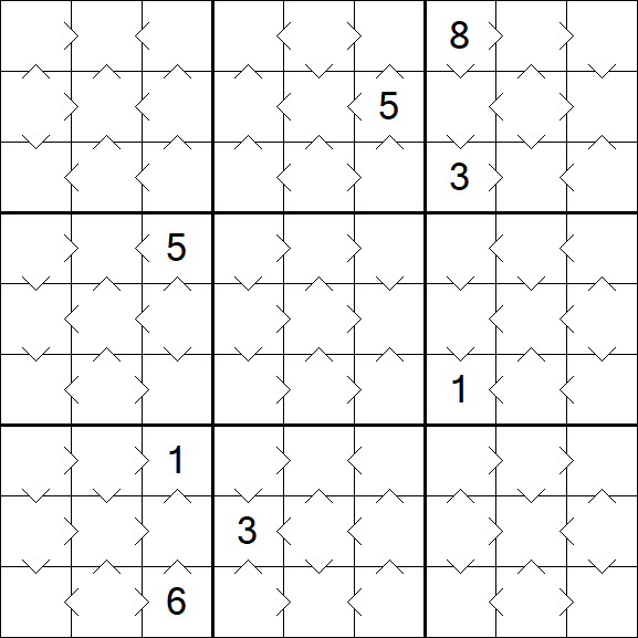 Greater Than Sudoku - Simple
