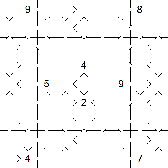 Greater Than Sudoku - Simple