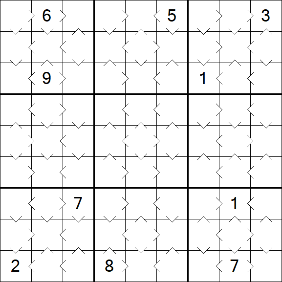 Greater Than Sudoku - Simple