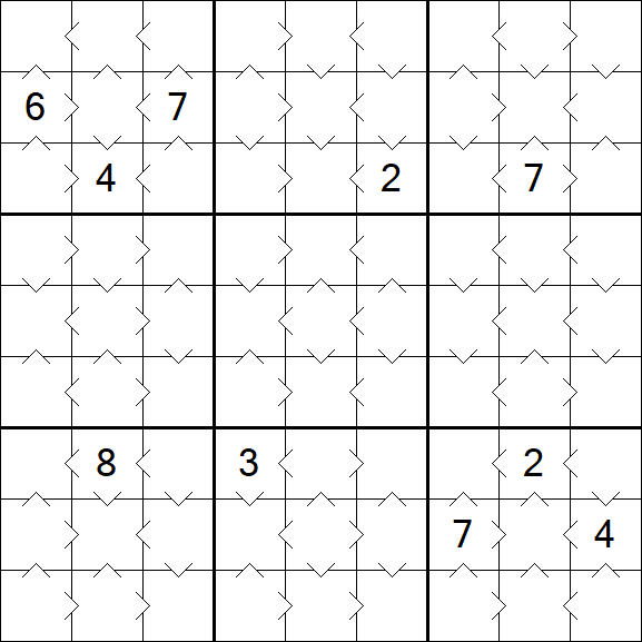 Greater Than Sudoku - Simple