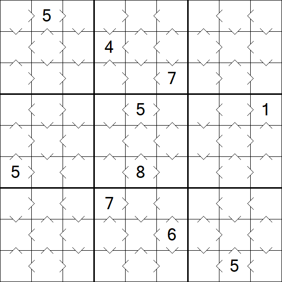 Greater Than Sudoku - Simple