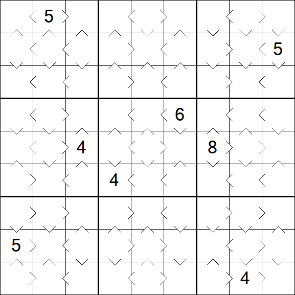 Greater Than Sudoku - Simple