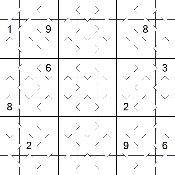 Greater Than Sudoku - Simple
