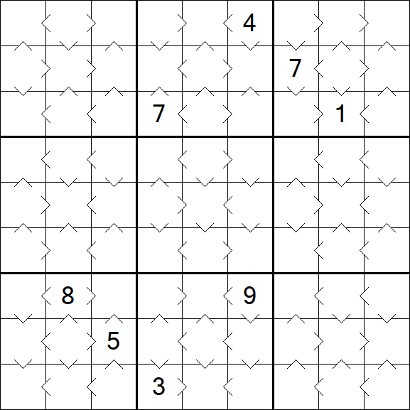 Greater Than Sudoku - Simple