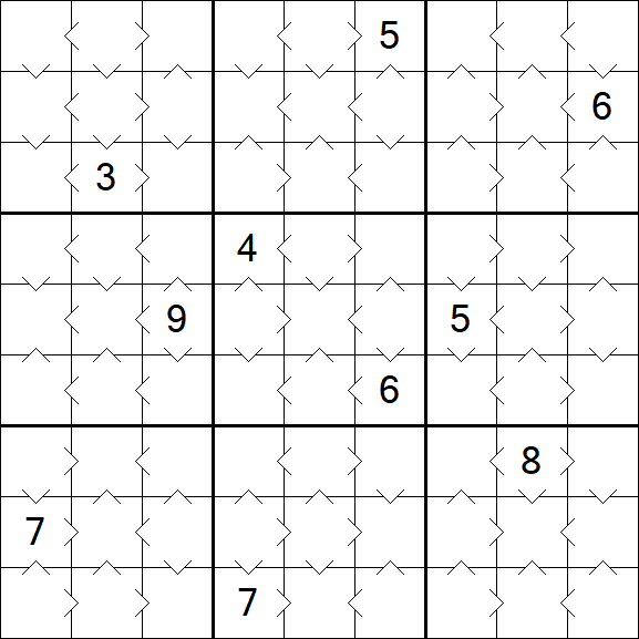 Greater Than Sudoku - Easy
