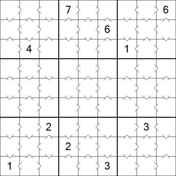 Greater Than Sudoku - Simple