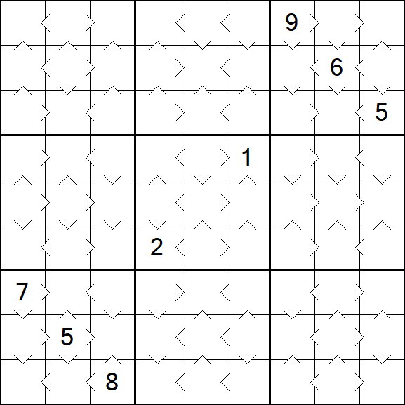 Greater Than Sudoku - Simple