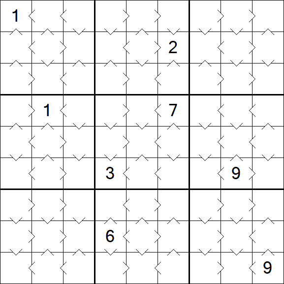 Greater Than Sudoku - Simple