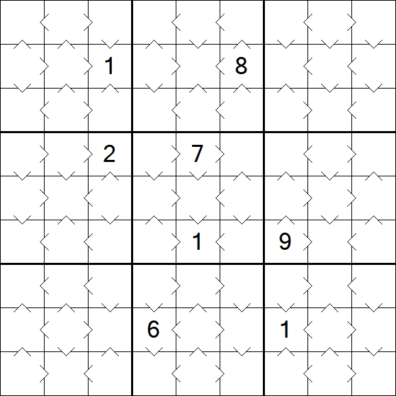 Greater Than Sudoku - Simple