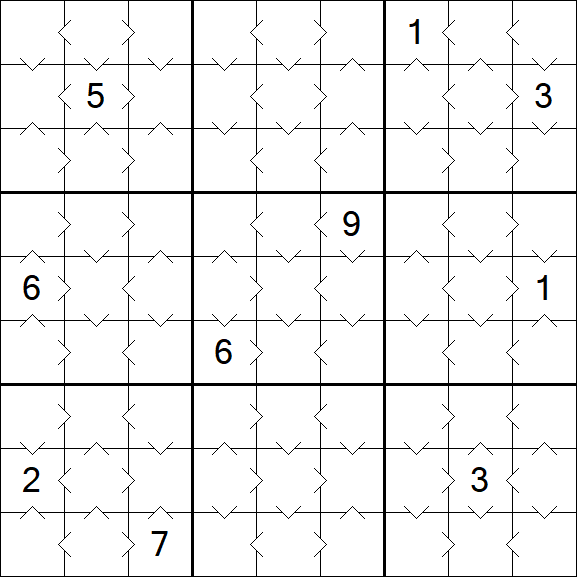 Greater Than Sudoku - Simple