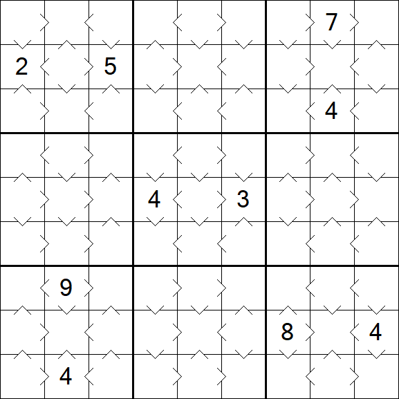 Greater Than Sudoku - Easy
