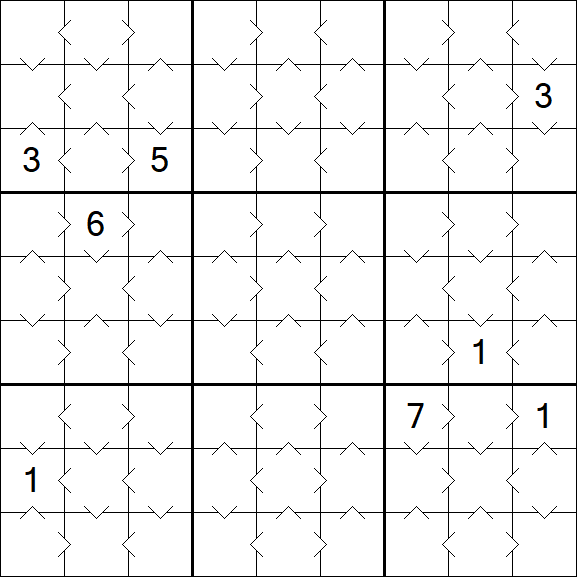 Greater Than Sudoku - Simple