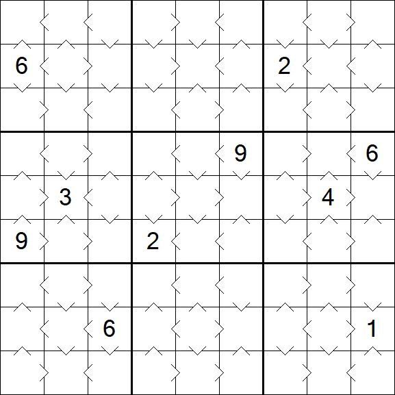 Greater Than Sudoku - Simple